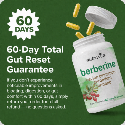 Nutra Vita Berberine Complex - Clinical Grade Berberine for Digestive Reset